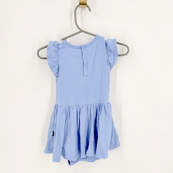 Kyte BABY Blue Pleated Sundress with Flutter Sleeves - Picture 4 of 4